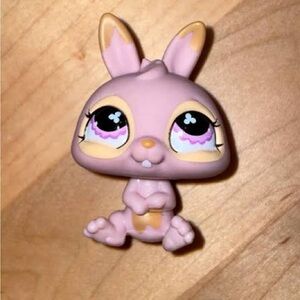 Littlest Pet Shop Pink and Tan Bunny Toy